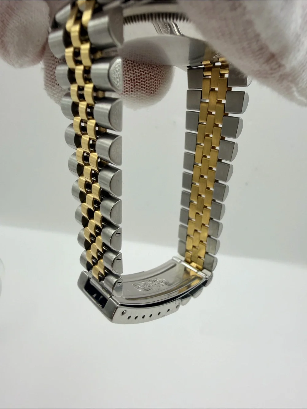 Rolex Two-Tone Gold and Silver Datejust with White Dial